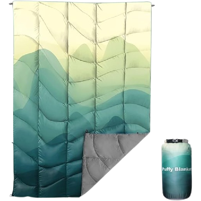 stock image of glorsign outdoor puffy blanket