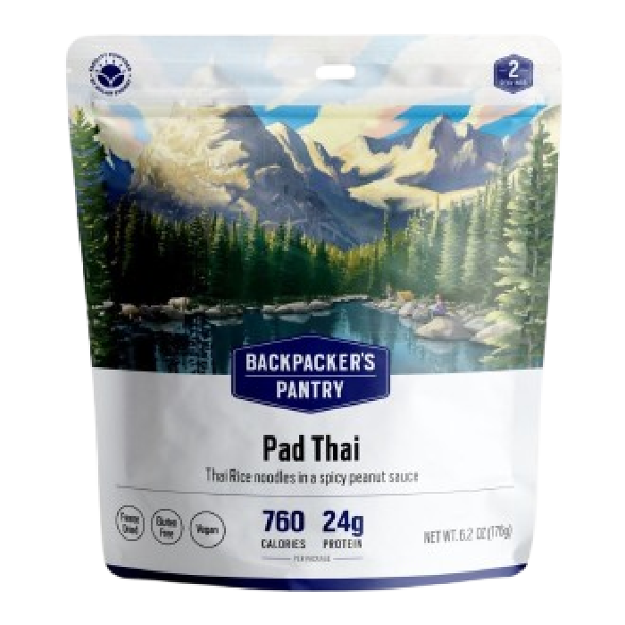 stock image of veggie pad thai from backpacker's pantry